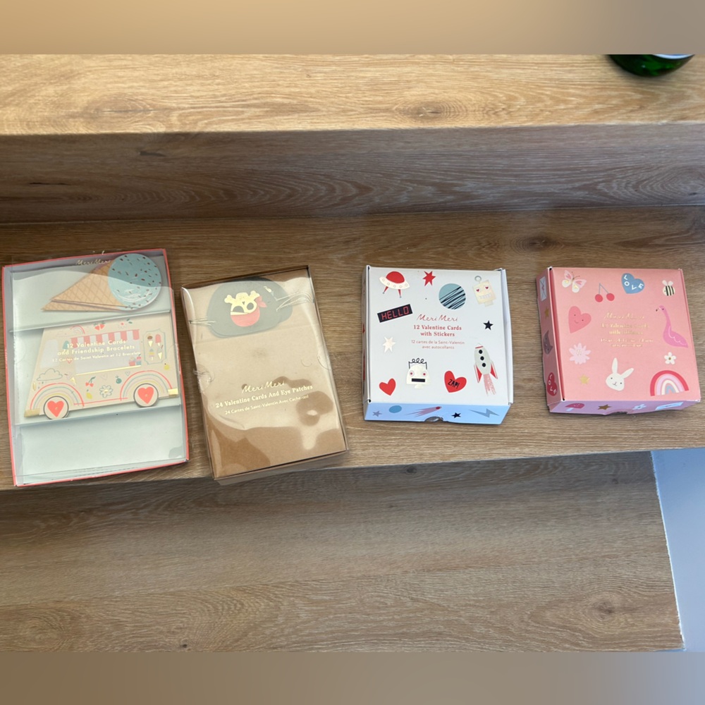 Meri Meri Valentines Card Sets x 3 +